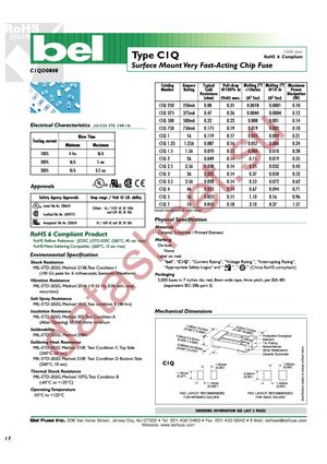 C1Q 750 datasheet  